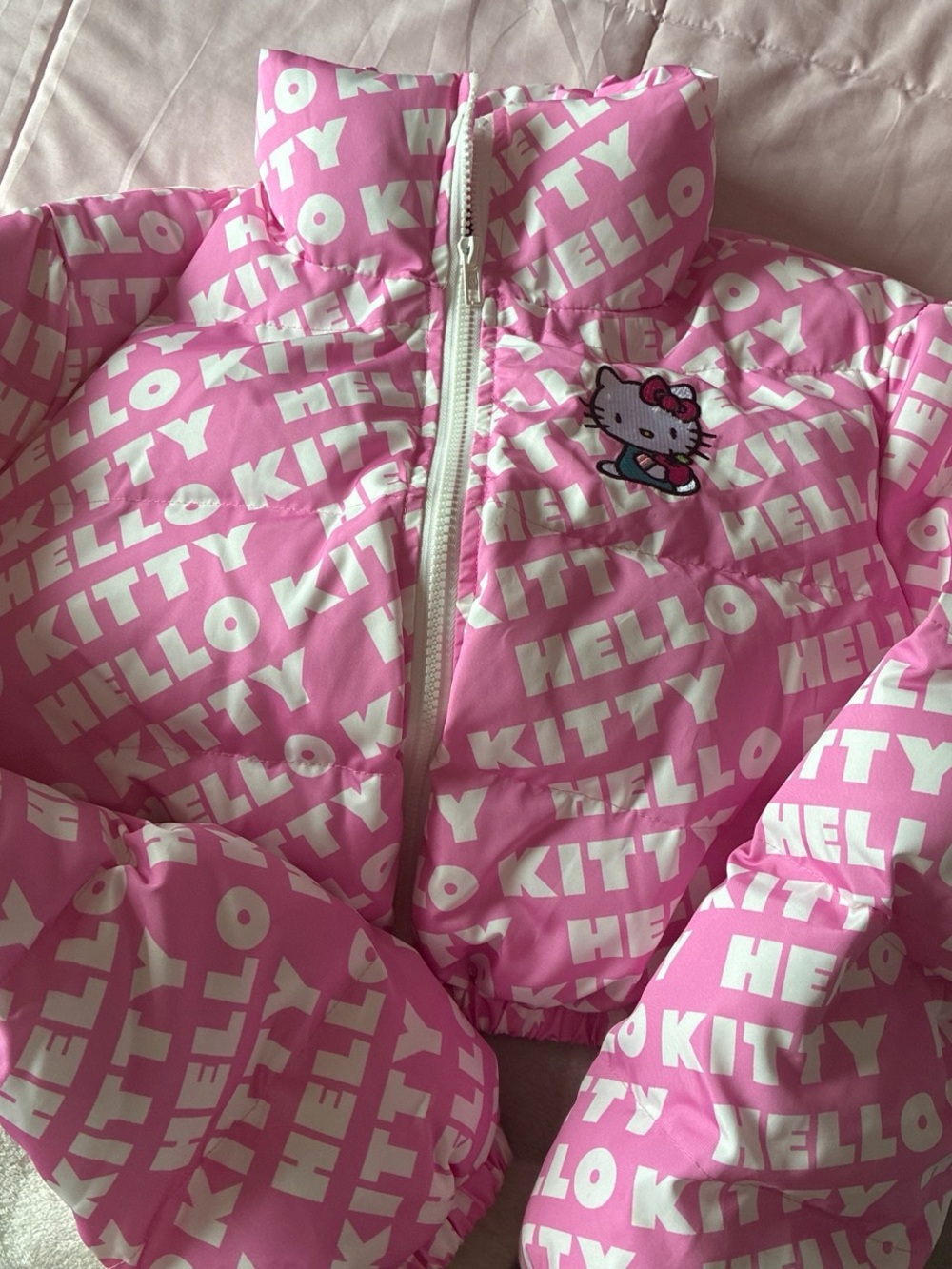 FRIENDS Pink and White Logo Jacket